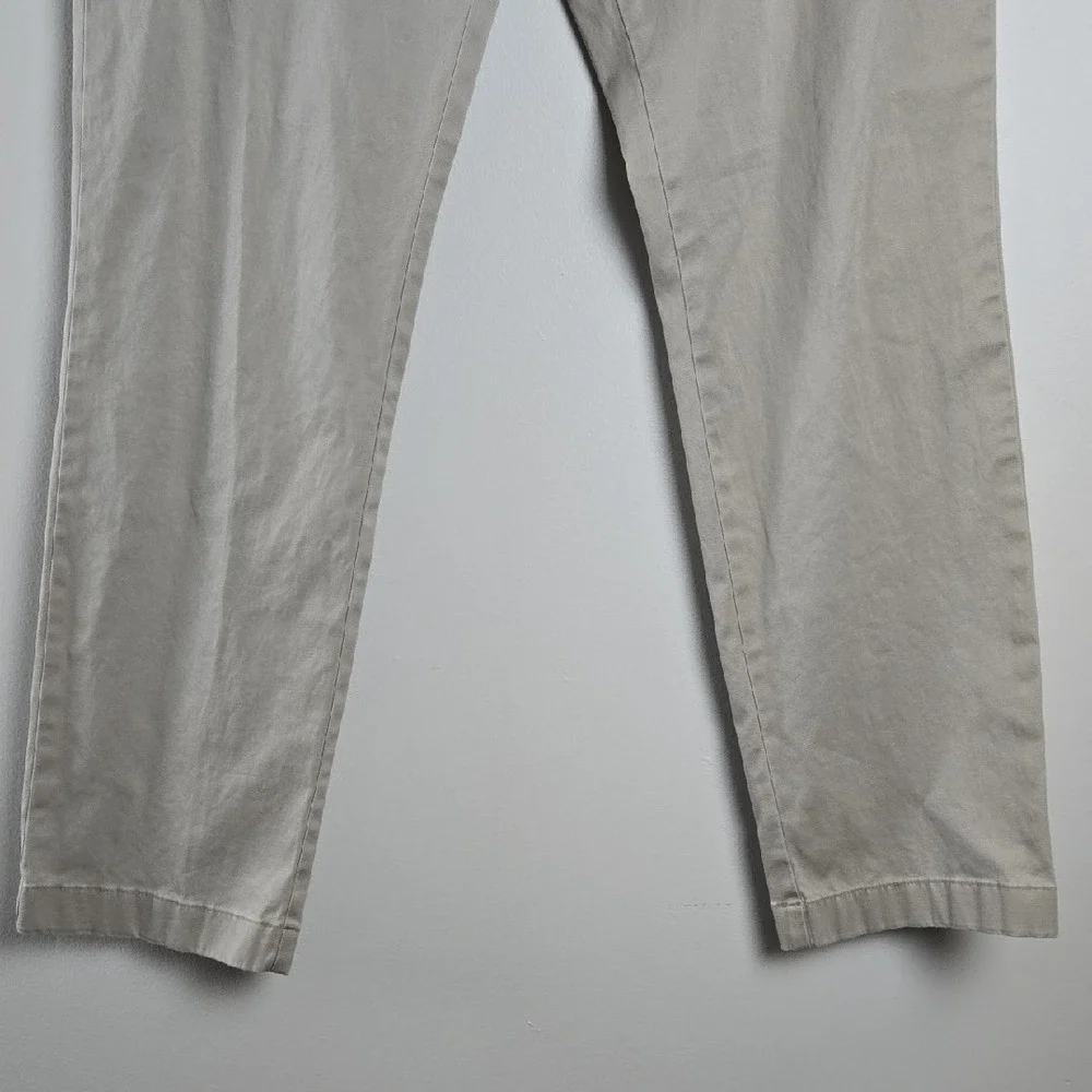 Vineyard‎ Vines Mens Breaker Chino Pants Khaki Tan Stretch Straight 34x32 Logo